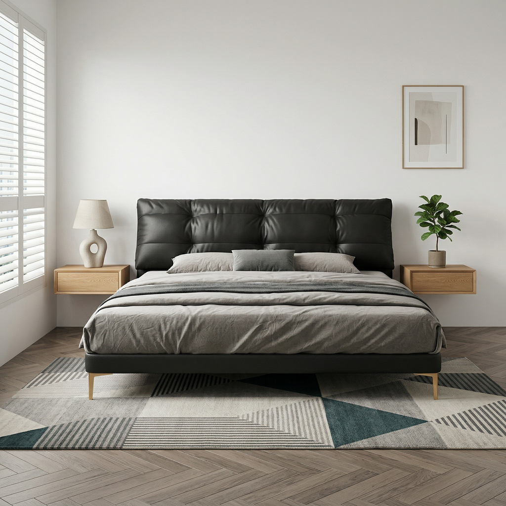 Kiko Leather Bed Frame