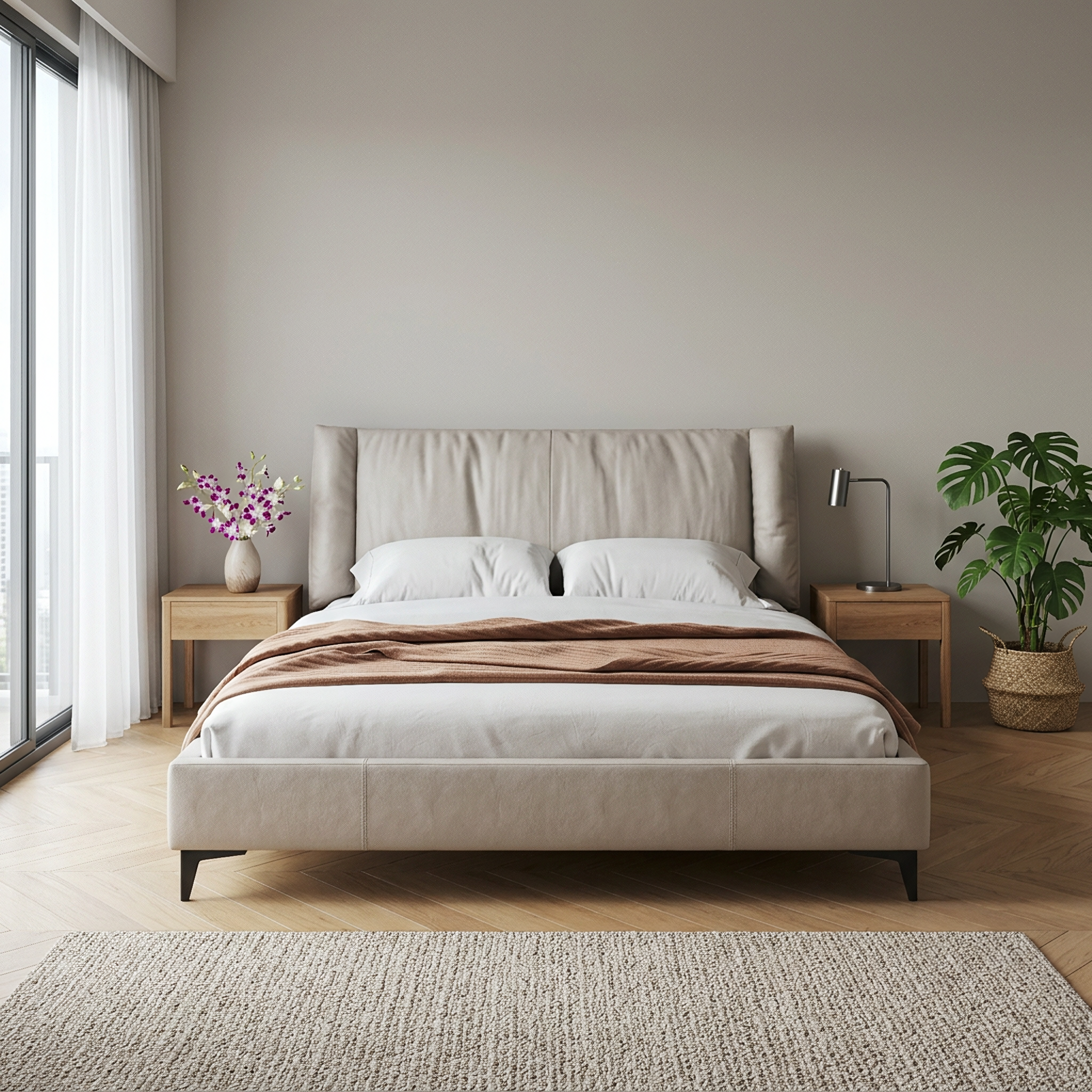 Sairi Fabric Bed Frame