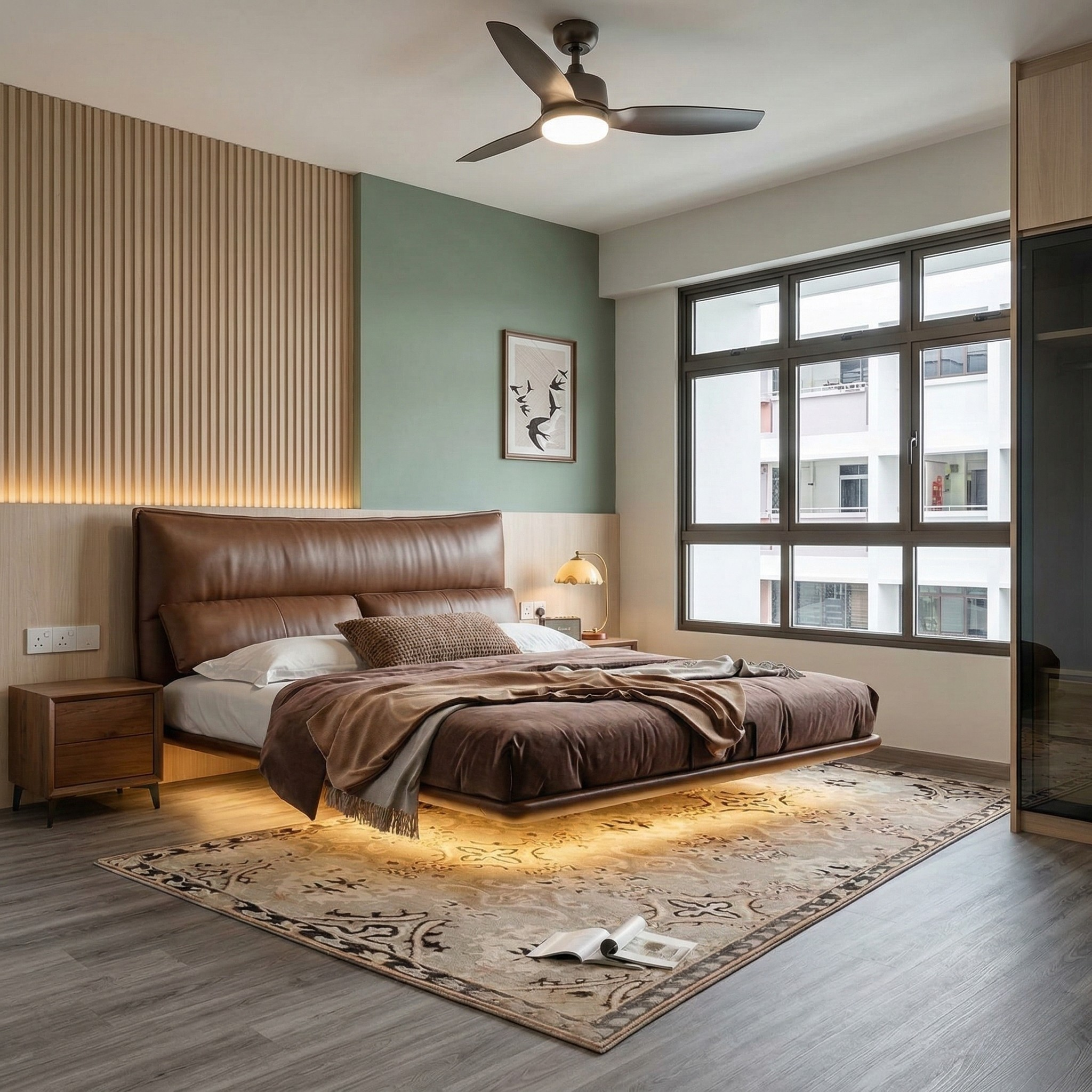 Isola Leather Bed Frame