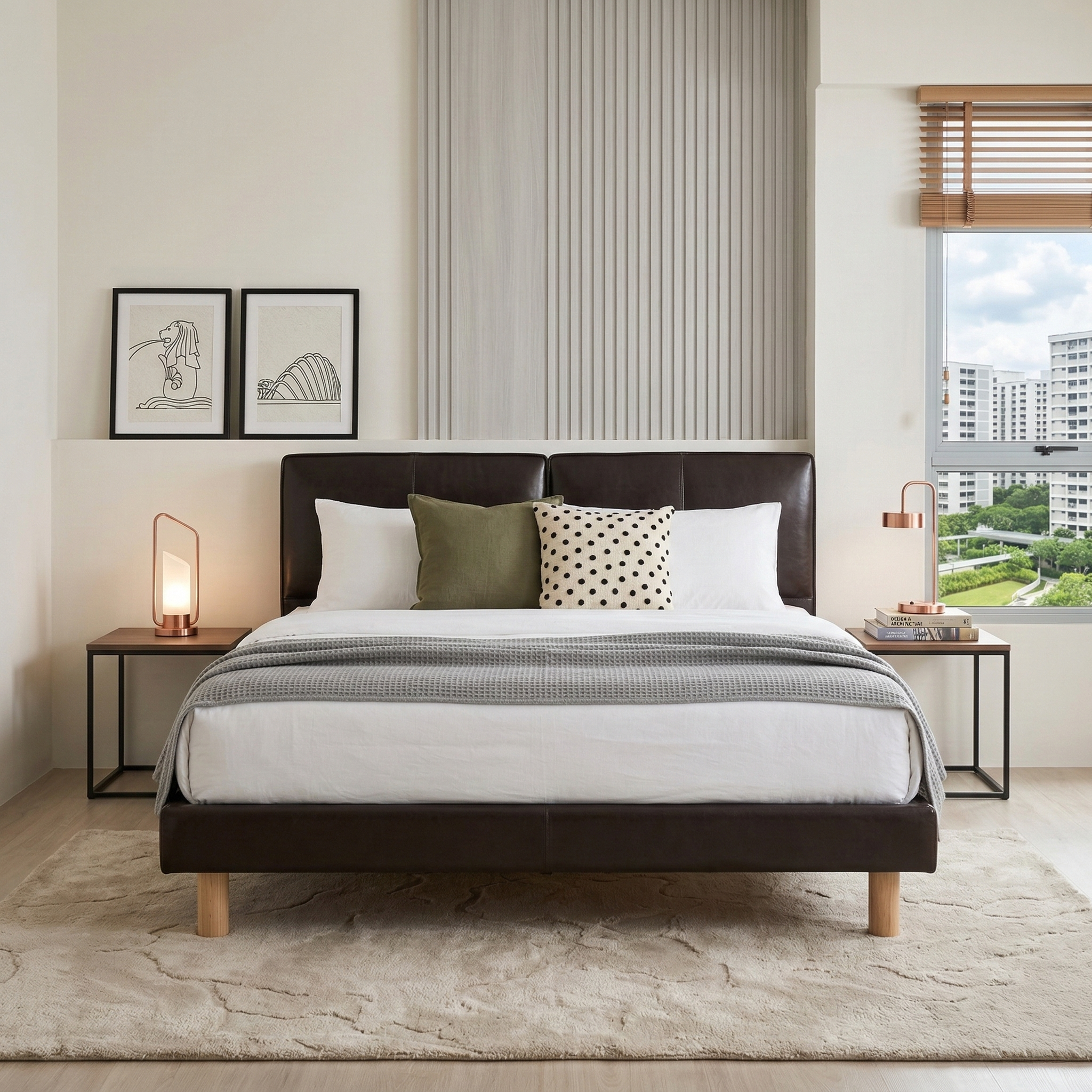 Amaris Leather Bed Frame
