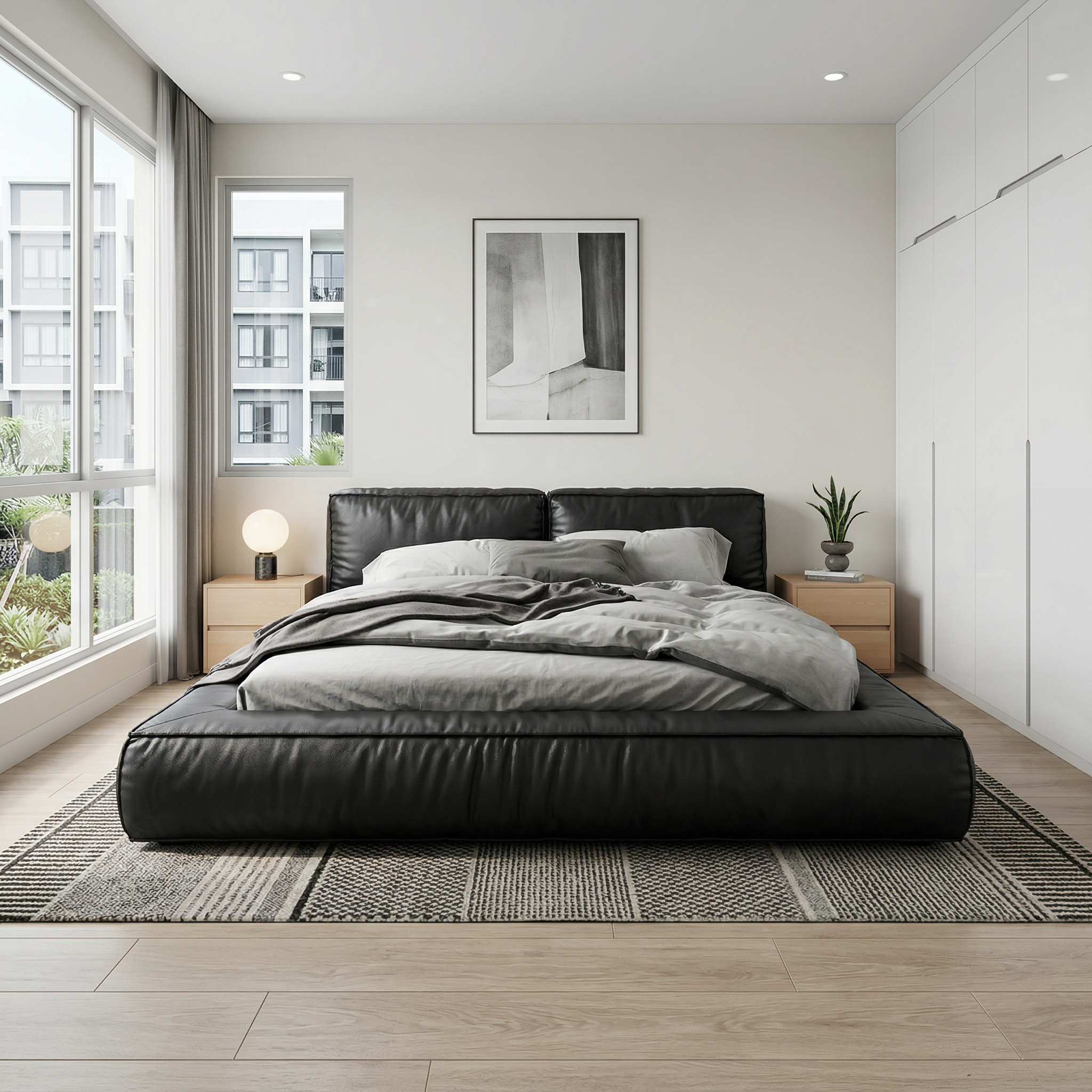Snugra Leather Bed Frame