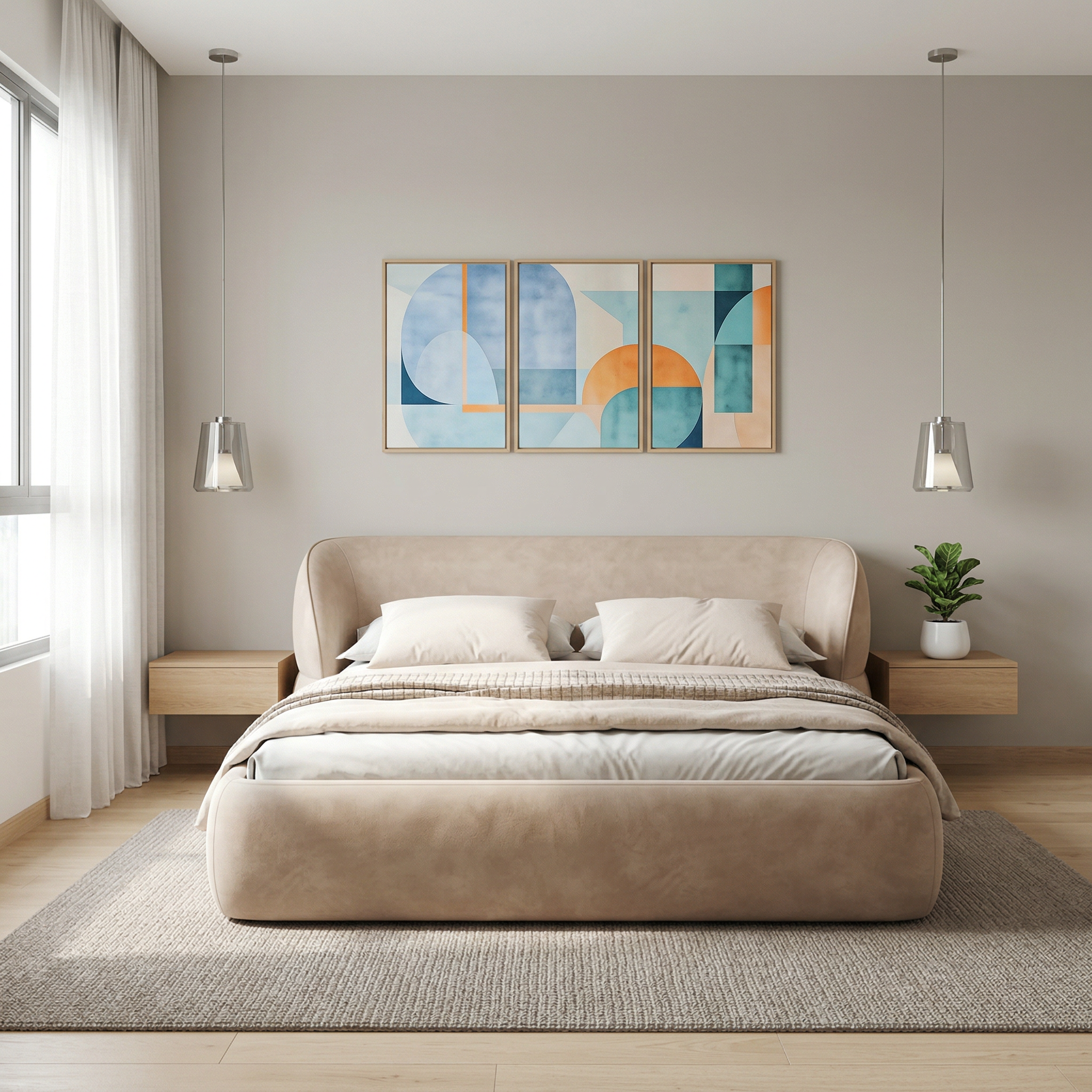 Nuvella Leather Bed Frame