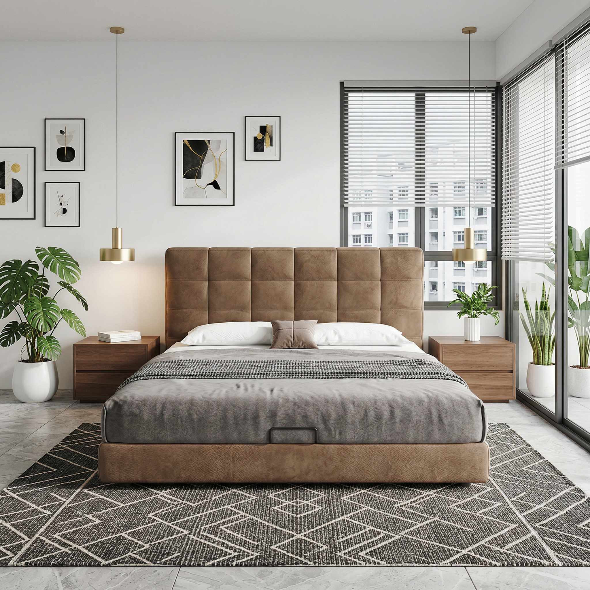 Aeris Leather Bed Frame