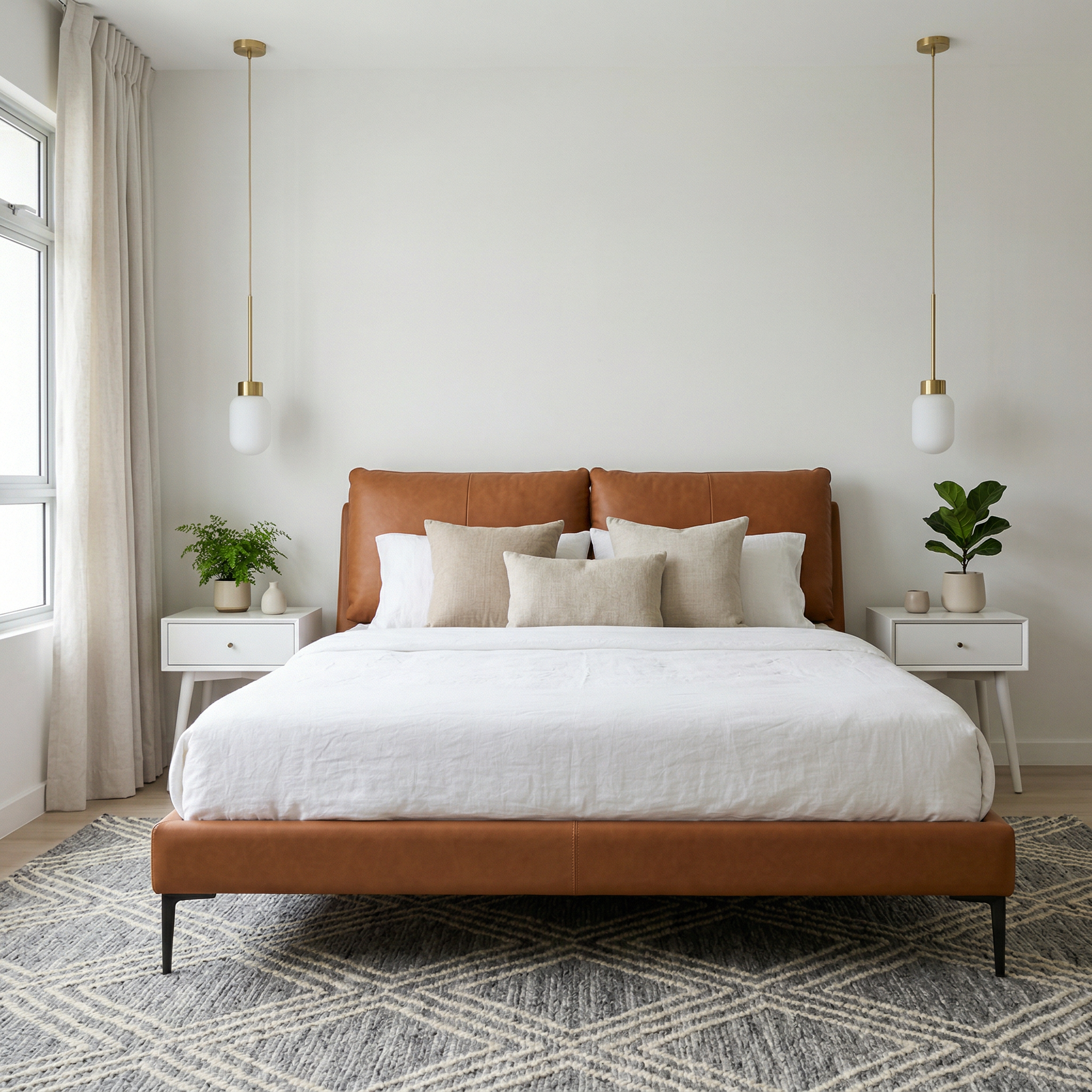 Zorella Leather Bed Frame