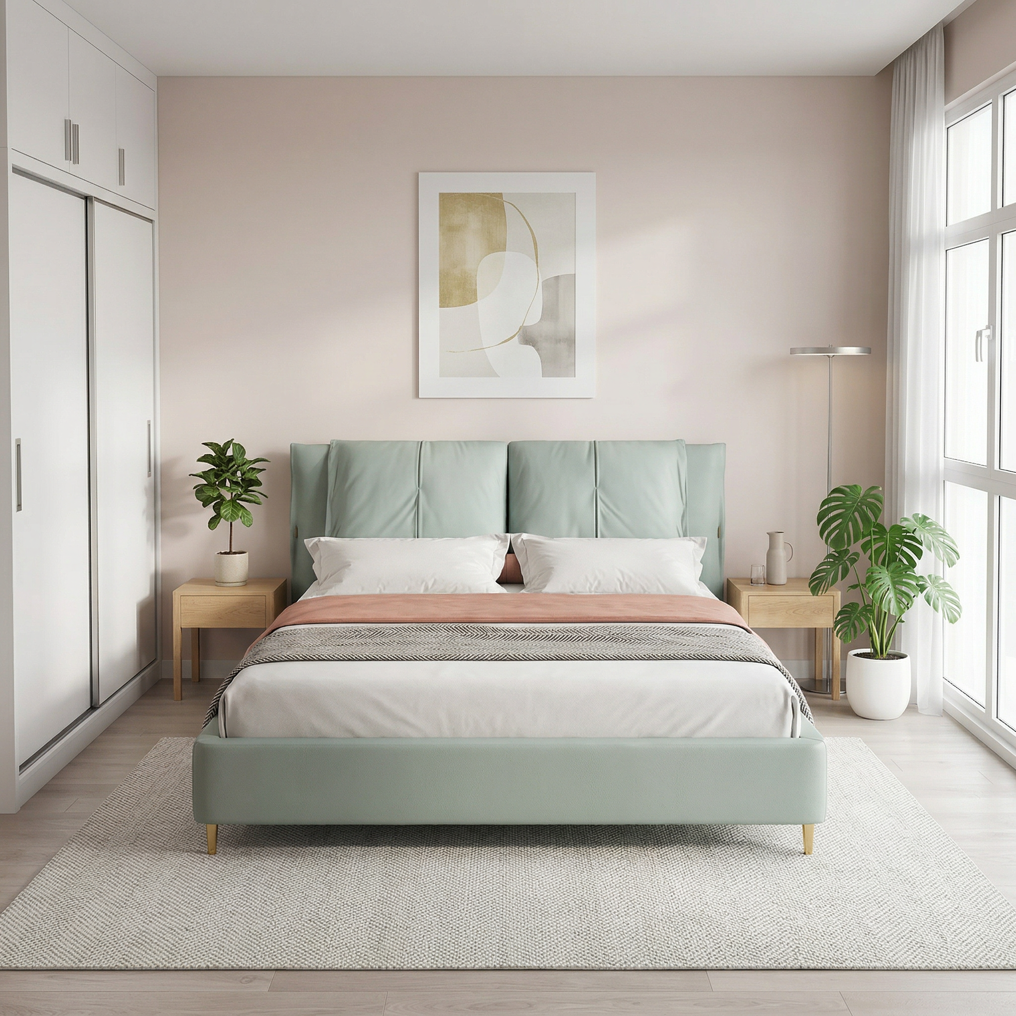 Aerion Leather Bed Frame