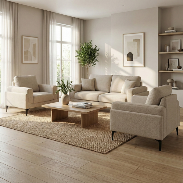 Auren Fabric Sofa by Esteller (Pet Friendly & Easy Clean)