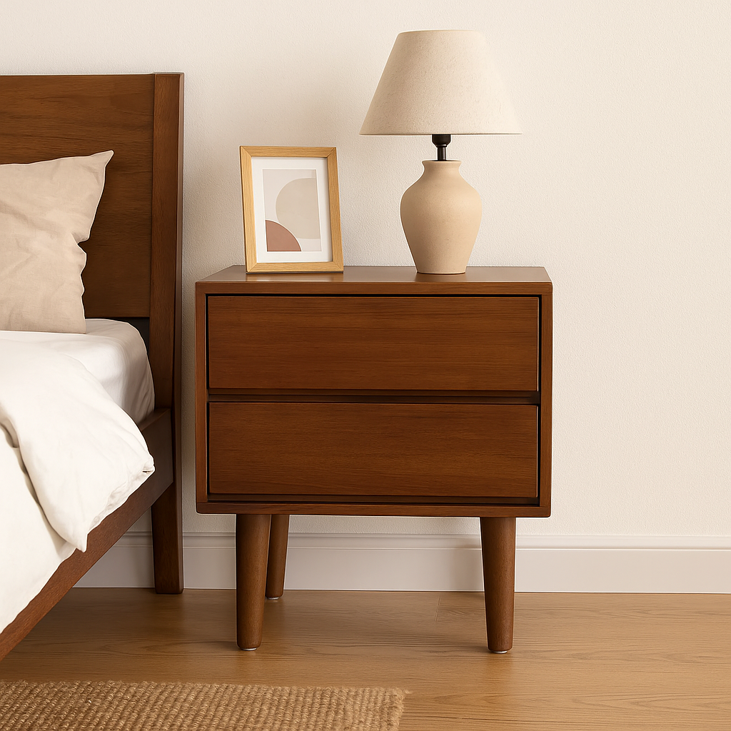 Barnie Wooden Bedside Table