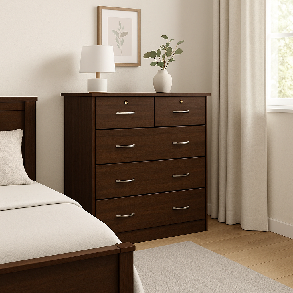 Carilyn Walnut Chest of Drawer (89cm)