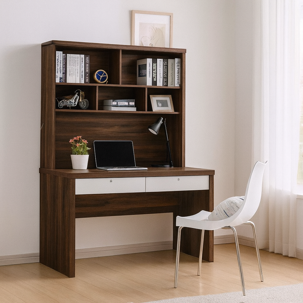 Melvin Study Table with Hutch (120cm)