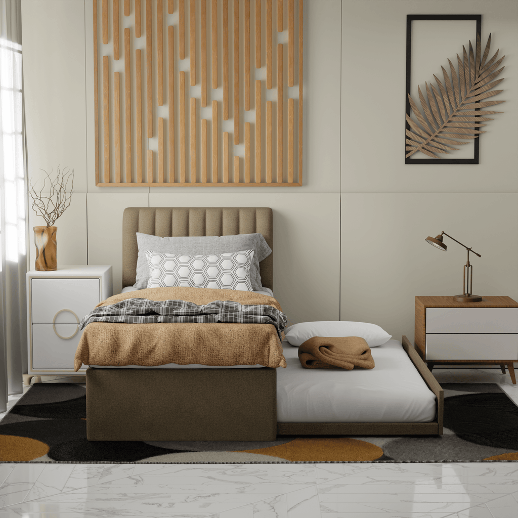 Steve Fabric 3 in 1 Pull Out Bed