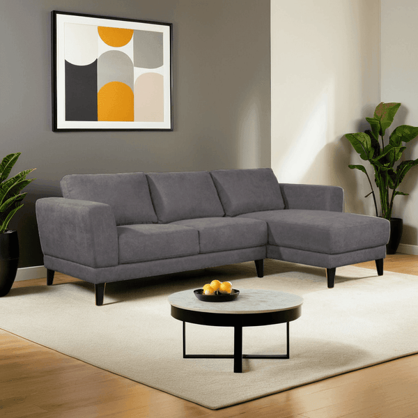 Sumiko Fabric L-Shaped Sofa (Water Repellent & Pet Friendly)