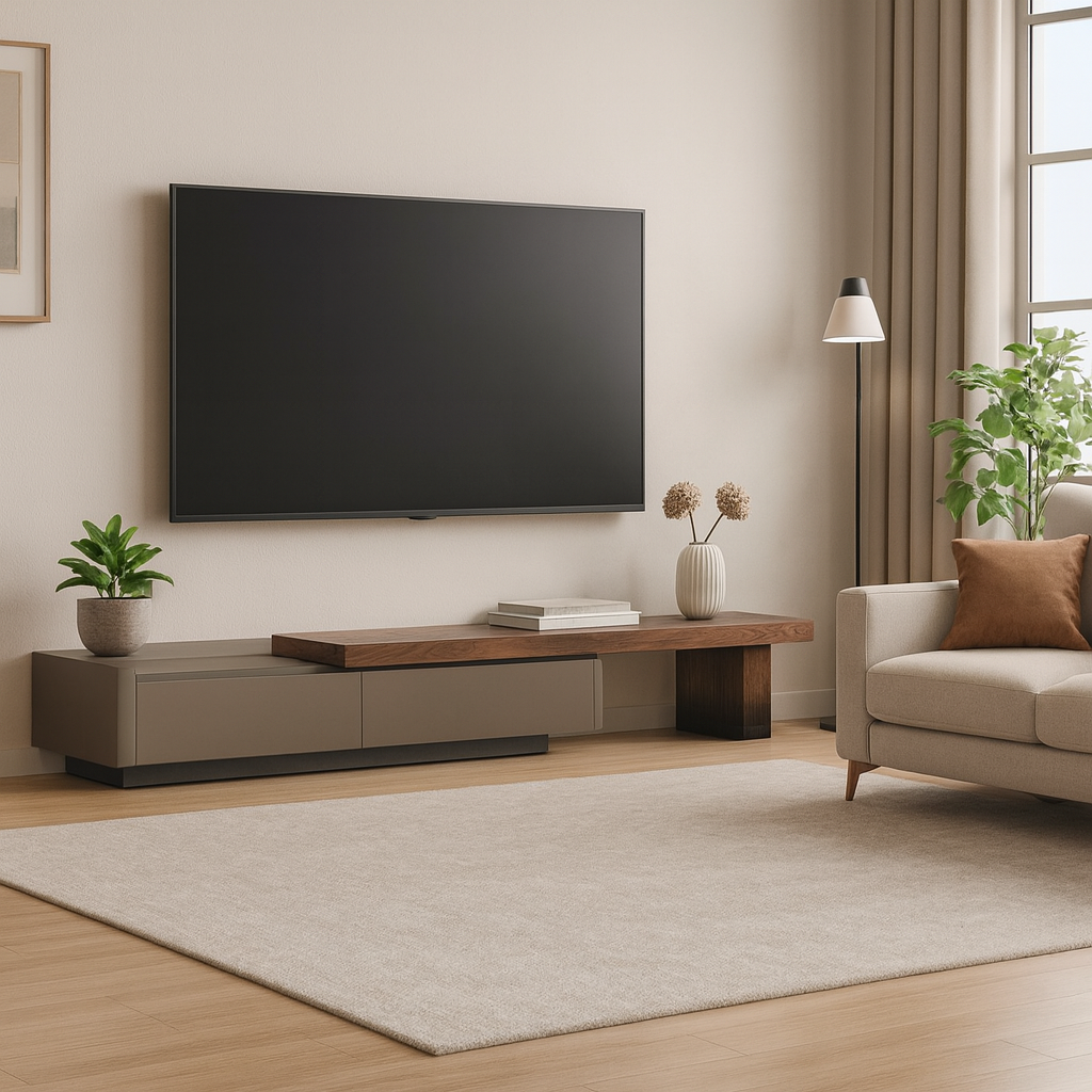 Obsidian Extendable TV Console by Esteller