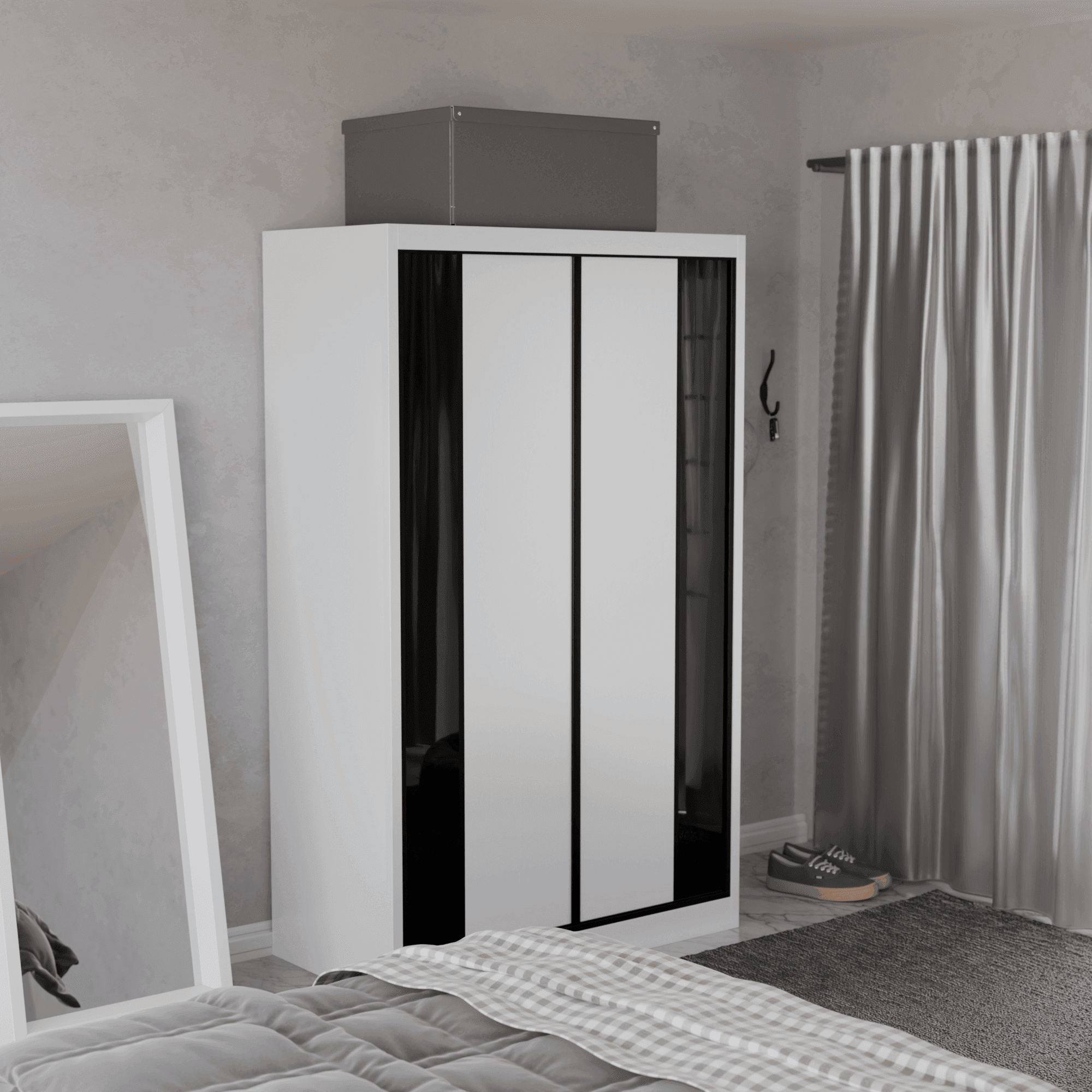 Valkyrie Modular Wardrobe (Black Glass)