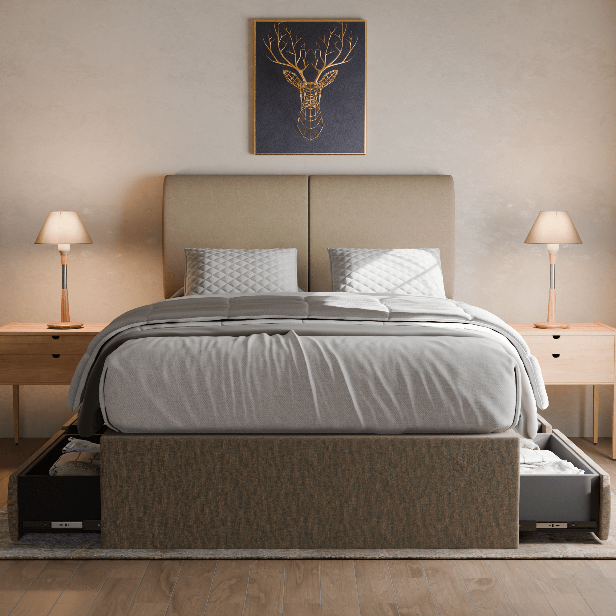 Vivienne Fabric Drawer Bed (Water Repellent)