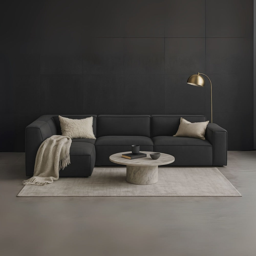 Giacomo Fabric 4 Seater Corner Sofa (Pet Friendly)