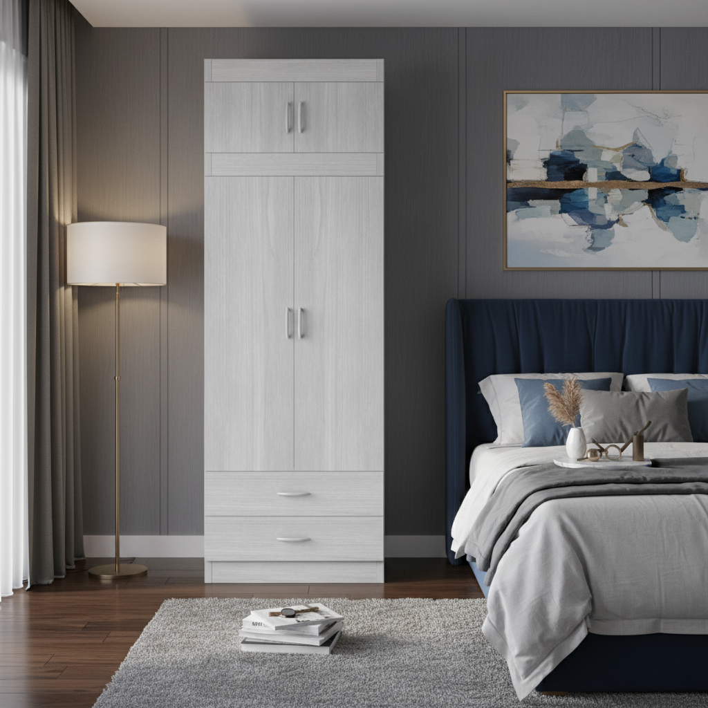 Quinton 2 Door Open Wardrobe with Top