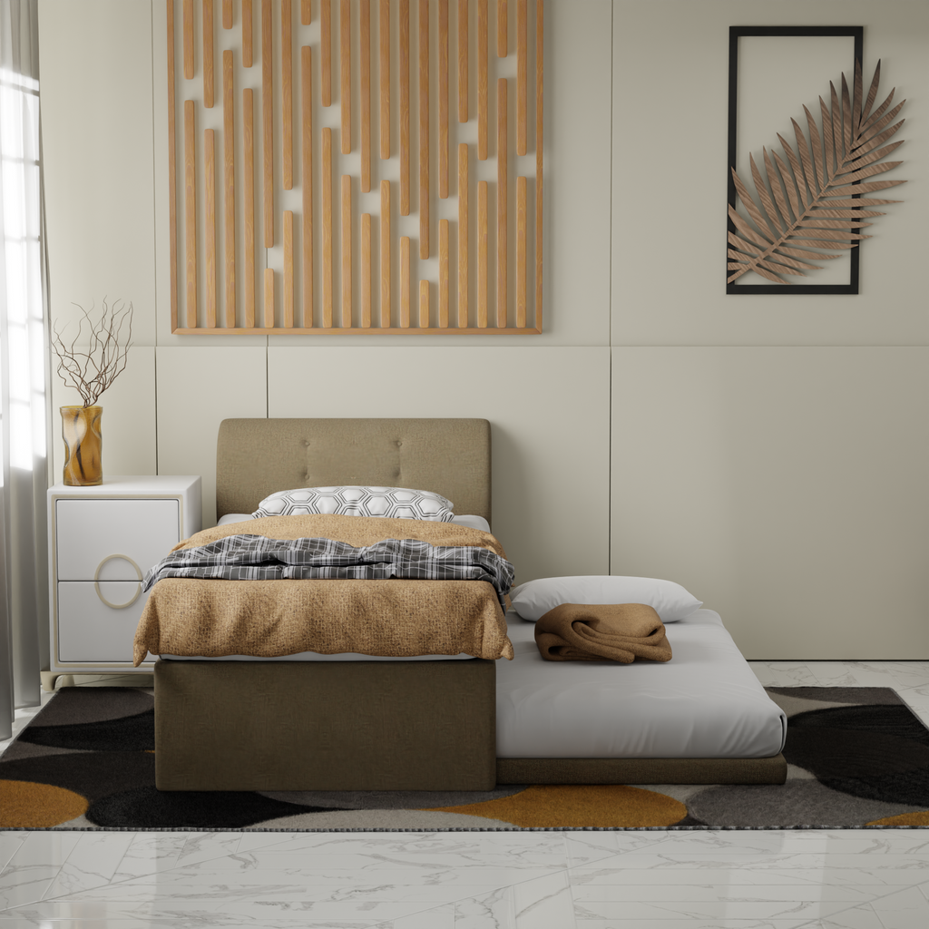 Calloway Fabric 3 in 1 Pull Out Bed