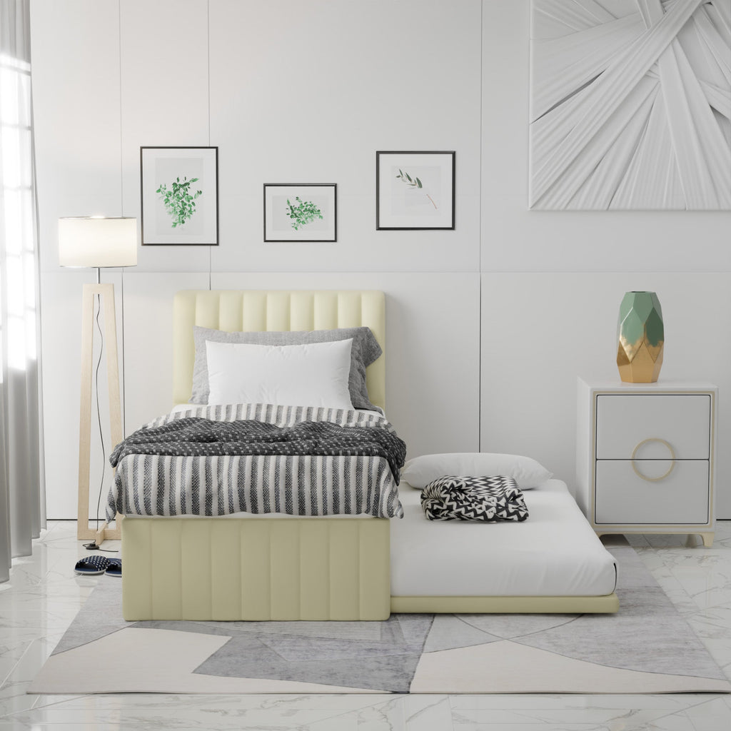 Steve Faux Leather 3 in 1 Pull Out Bed