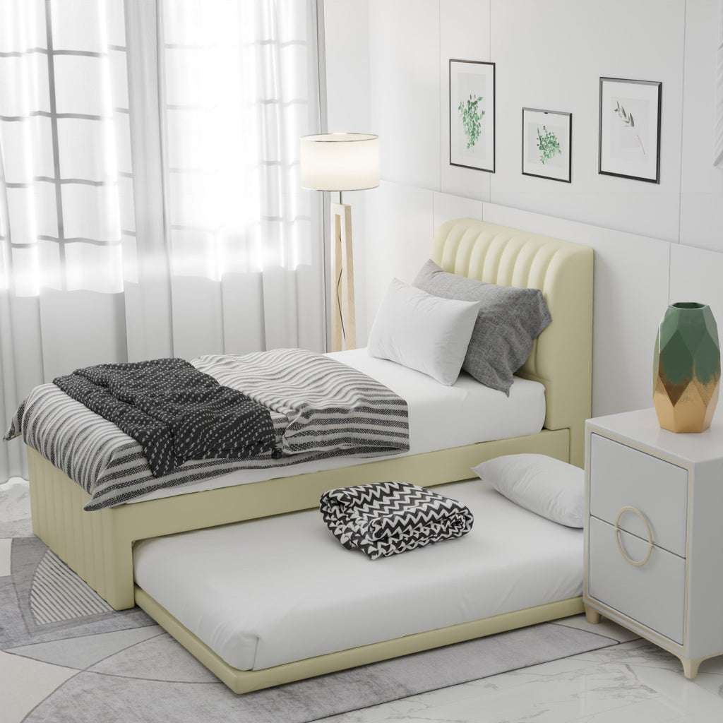 Steve Faux Leather 3 in 1 Pull Out Bed