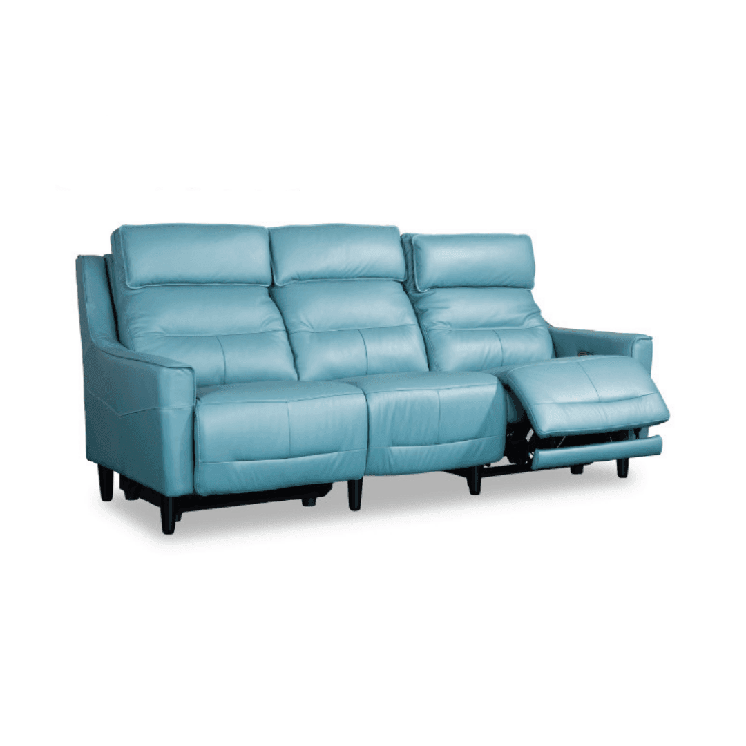 Yura Genuine Leather Recliner Sofa