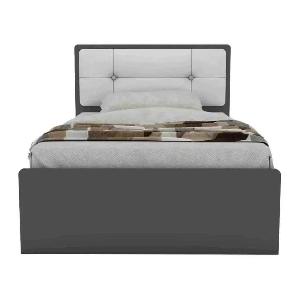 Zion Faux Leather Drawer Bed