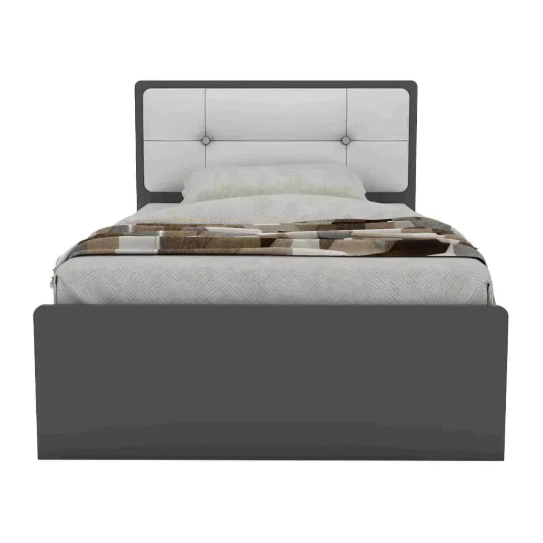 Zion Faux Leather Drawer Bed