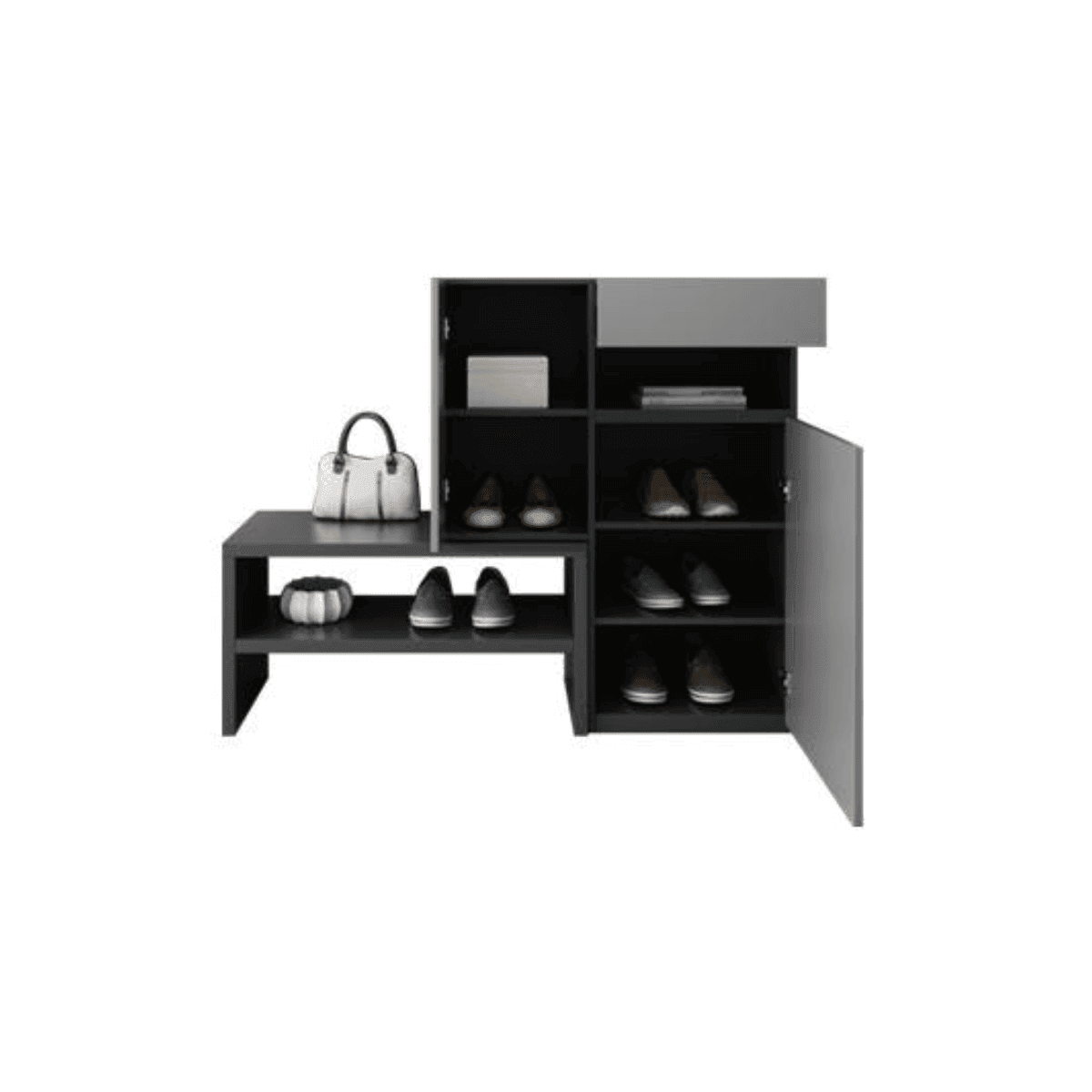 Zion Shoe Cabinet with Seat