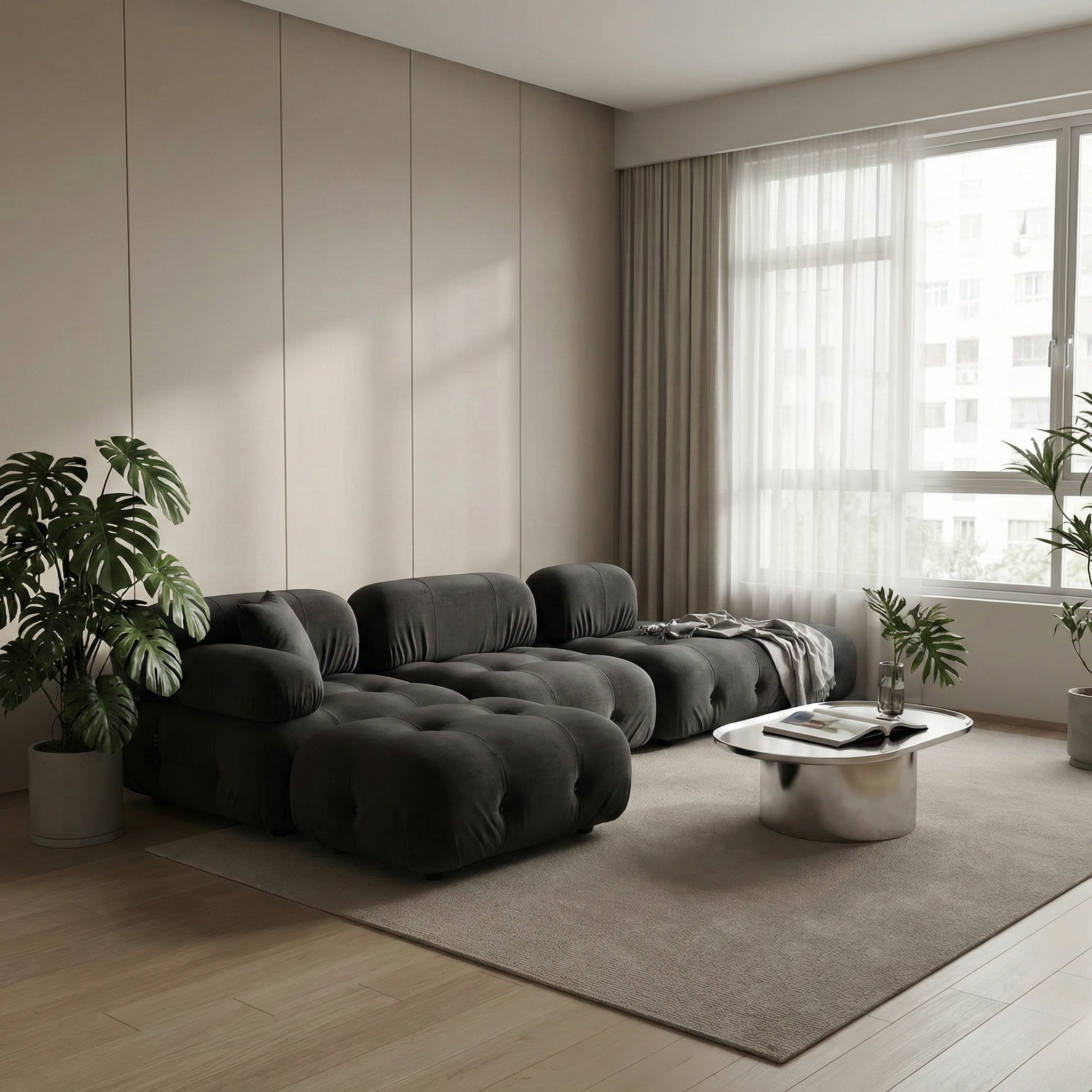 Zyrenne Fabric Sectional Sofa