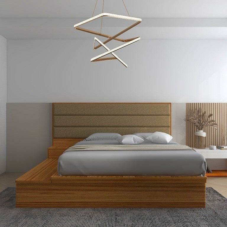 Adron Wooden Platform Storage Bed Frame