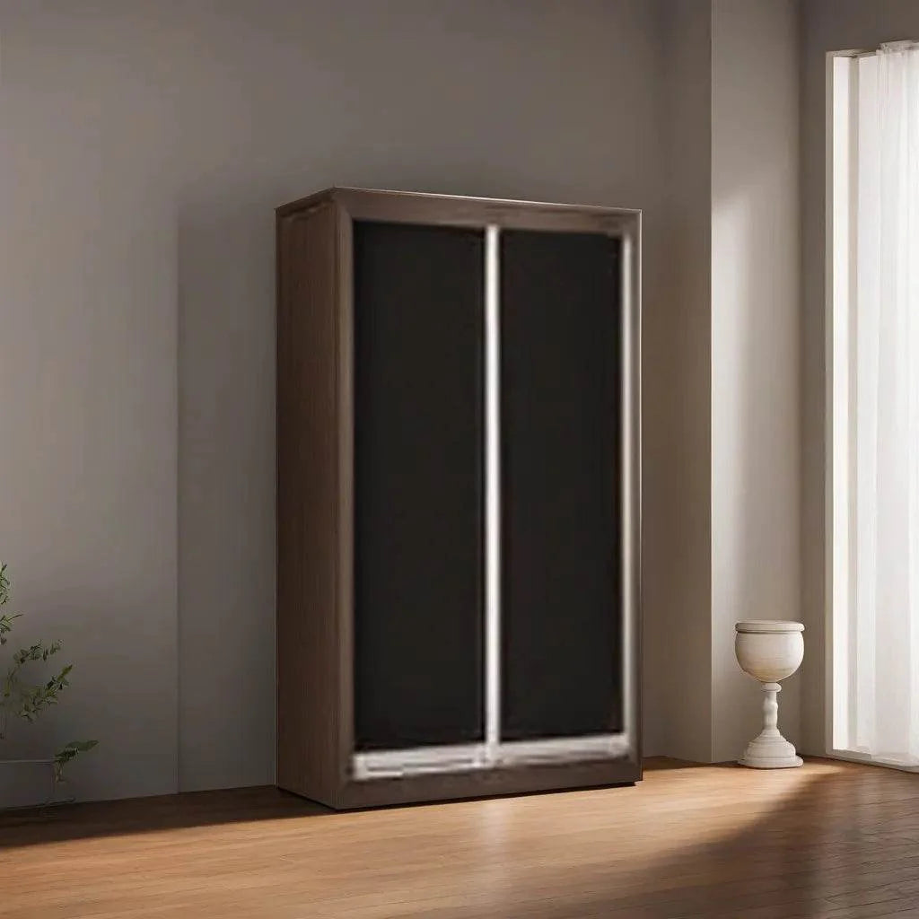 Alan Walnut Sliding Door Wardrobe