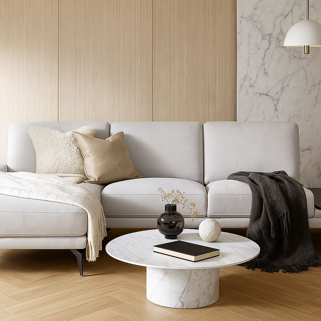 Aldo Fabric L-Shaped Sofa (Water Repellent & Pet Friendly)
