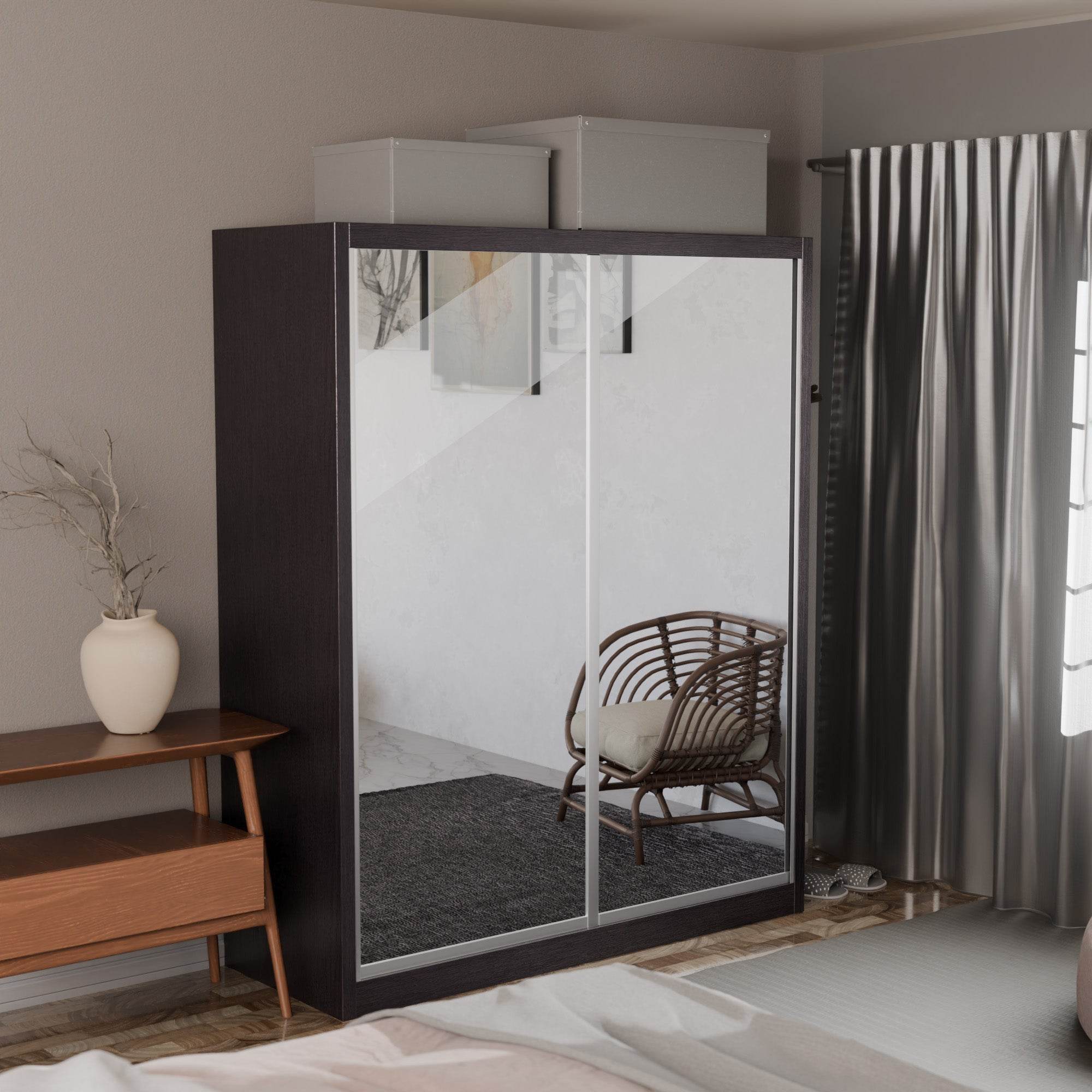 Amity Modular Wardrobe A03 (Clear Mirror)