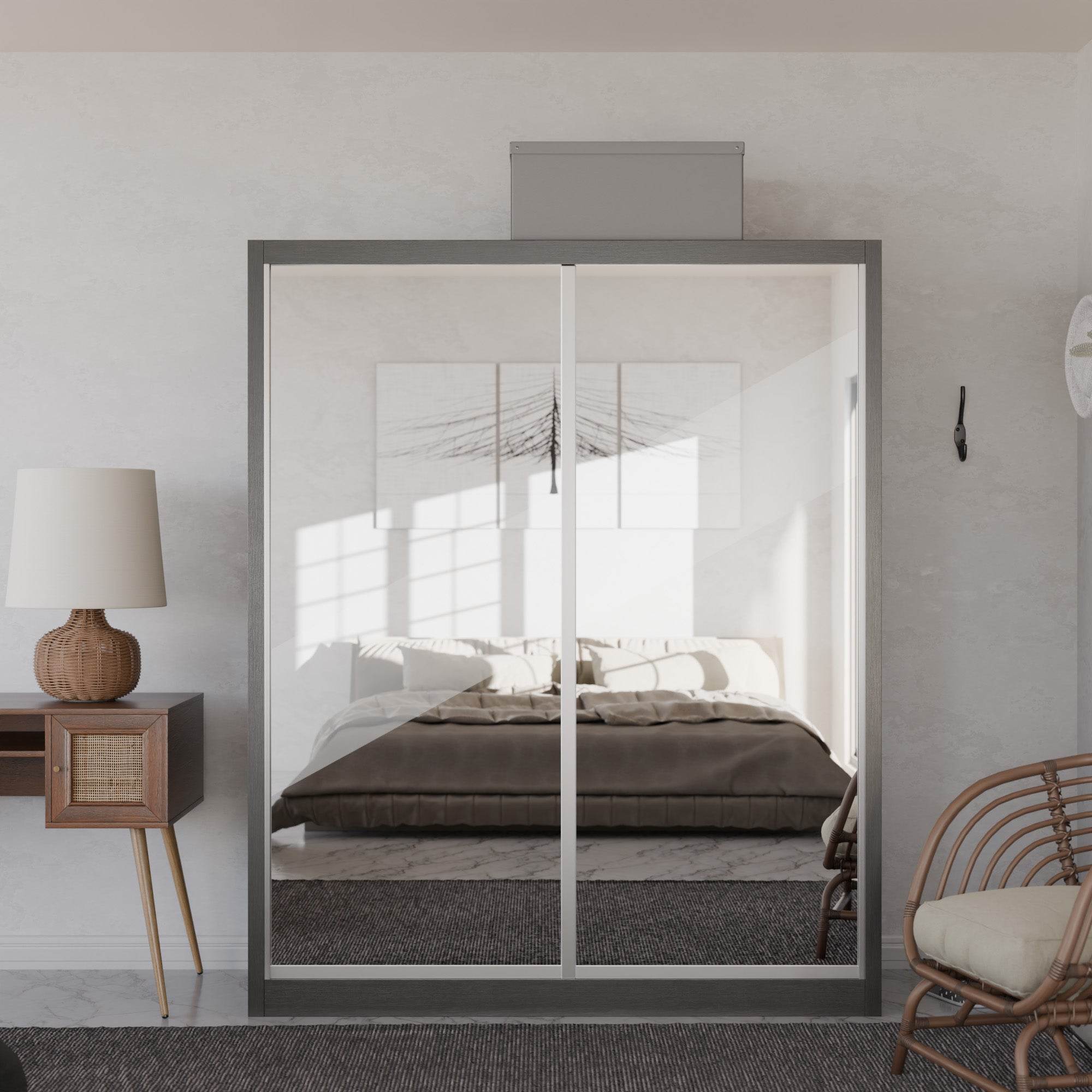 Amity Modular Wardrobe A03 (Clear Mirror)