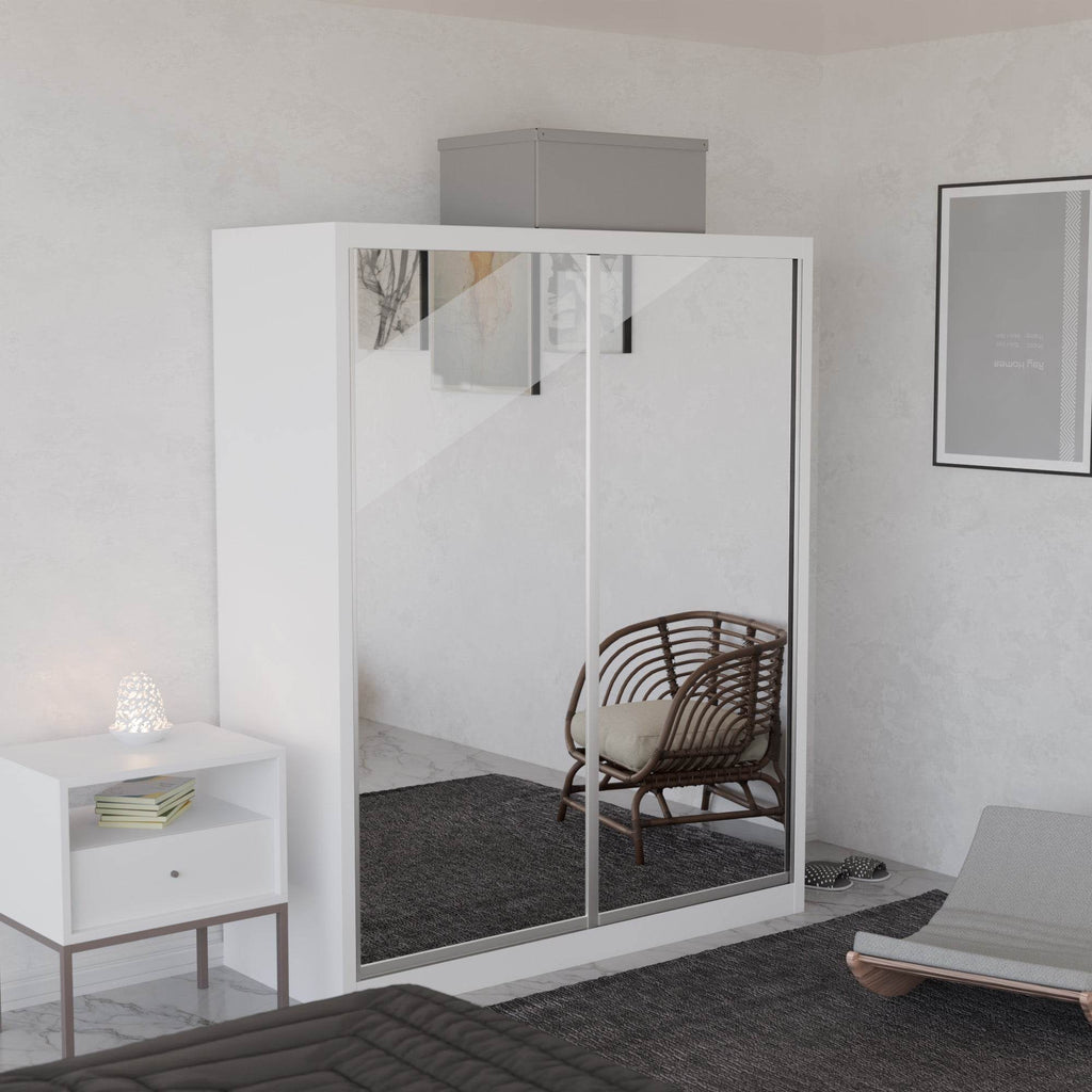 Amity Modular Wardrobe A03 (Clear Mirror)