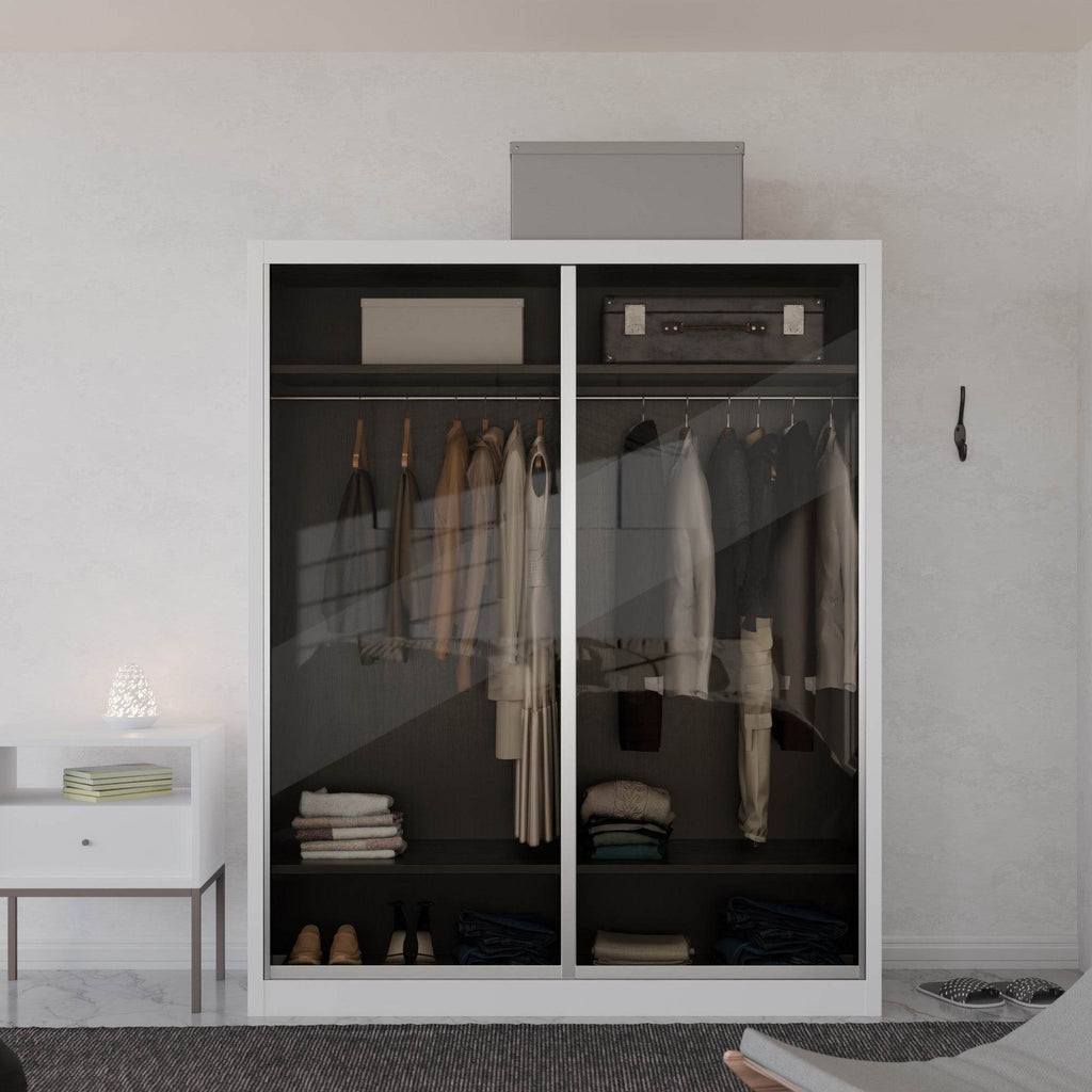 Amity Modular Wardrobe A04 (Tinted Clear Glass)