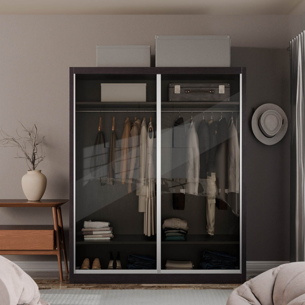 Amity Modular Wardrobe A04 (Tinted Clear Glass)