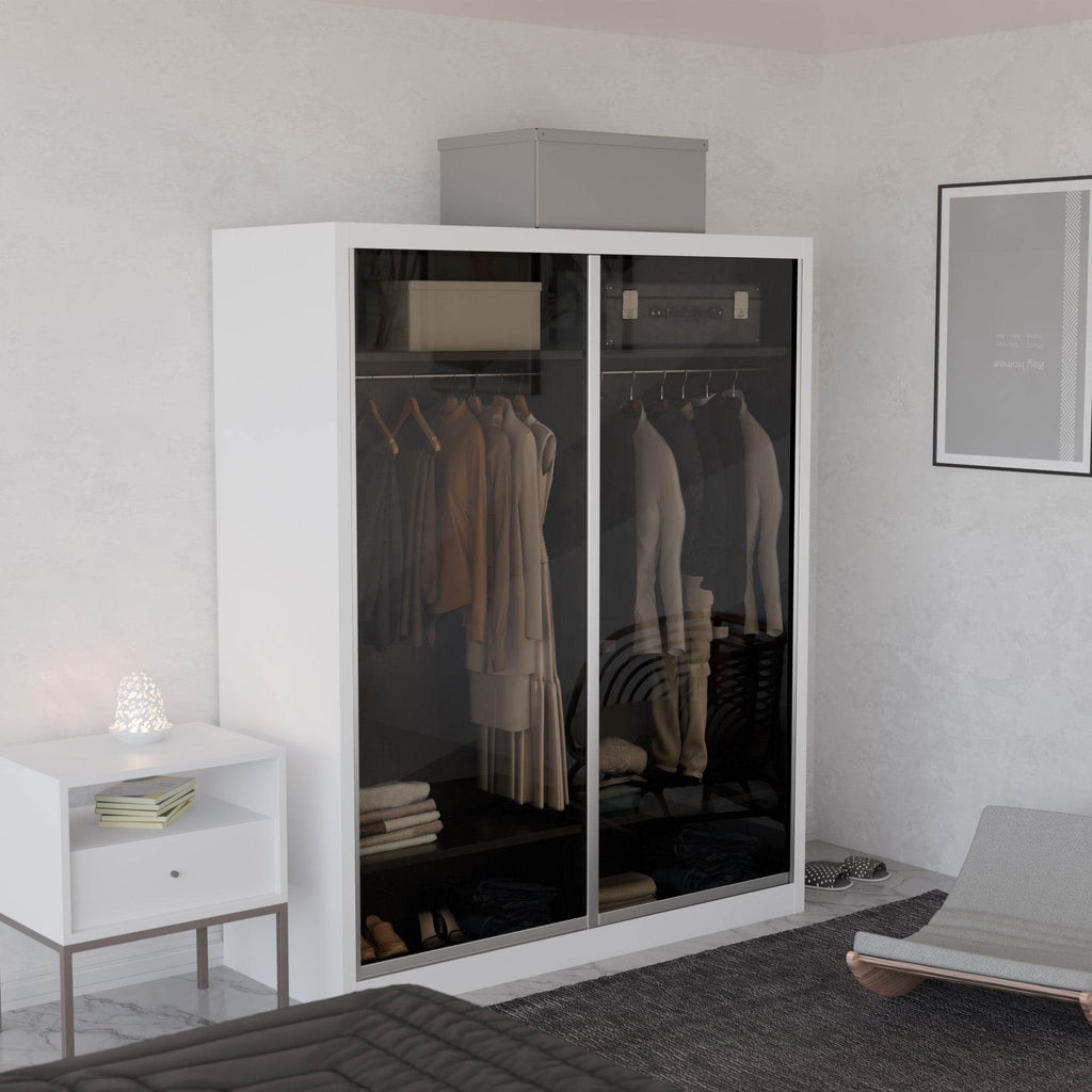 Amity Modular Wardrobe A04 (Tinted Clear Glass)