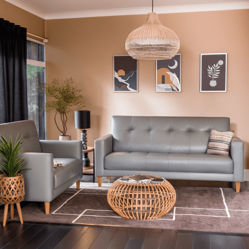 Ashford Faux Leather Sofa