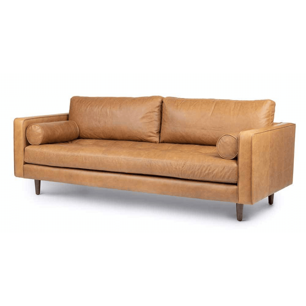 Ashla Faux Leather Sofa