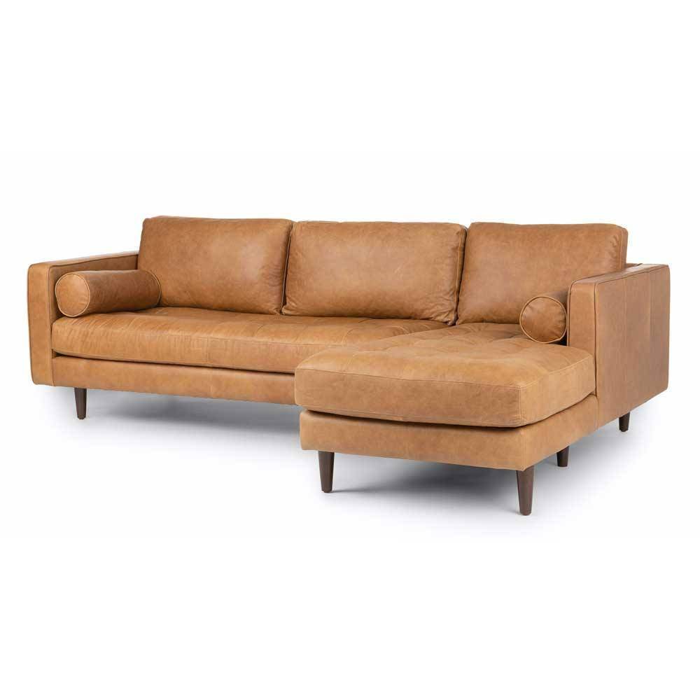 Ashla L-Shape Faux Leather Sofa