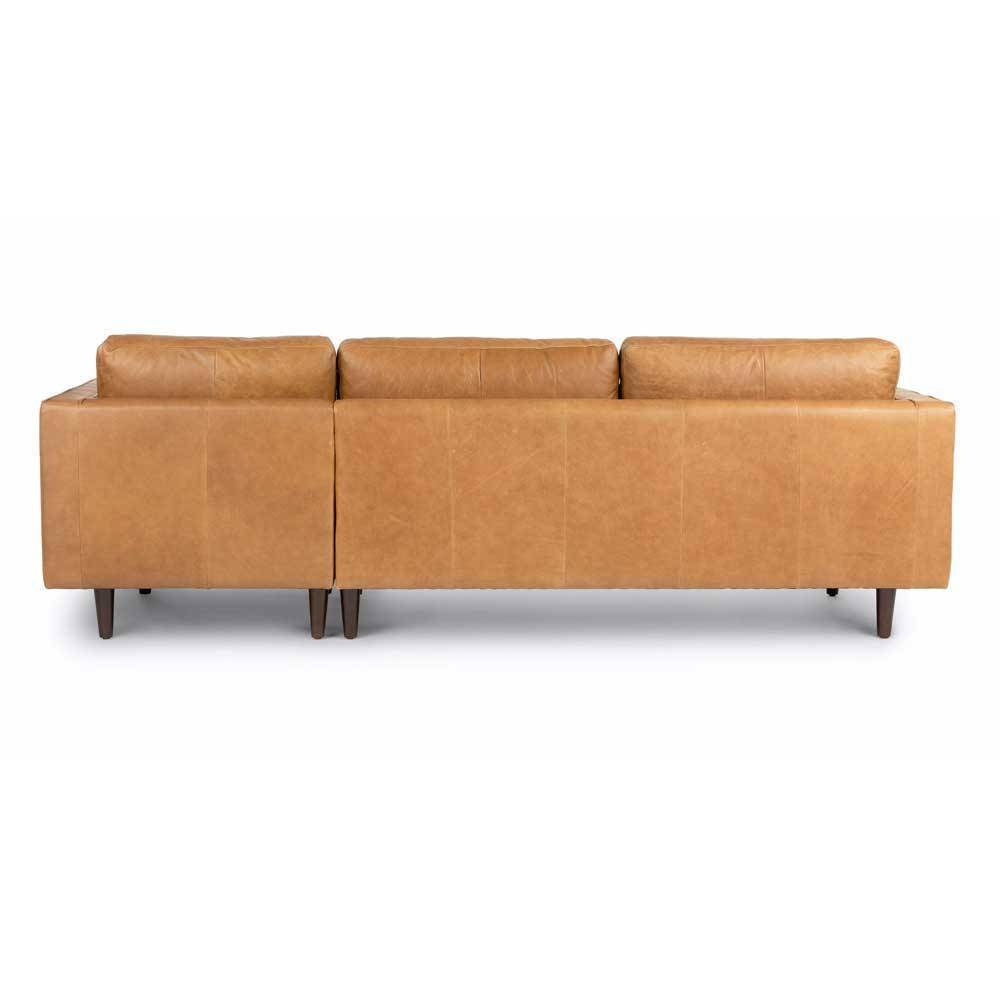 Ashla L-Shape Faux Leather Sofa
