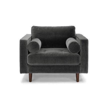 Ashla Velvet Fabric Sofa