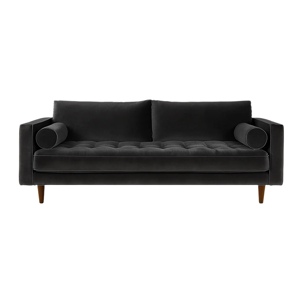 Ashla Velvet Fabric Sofa