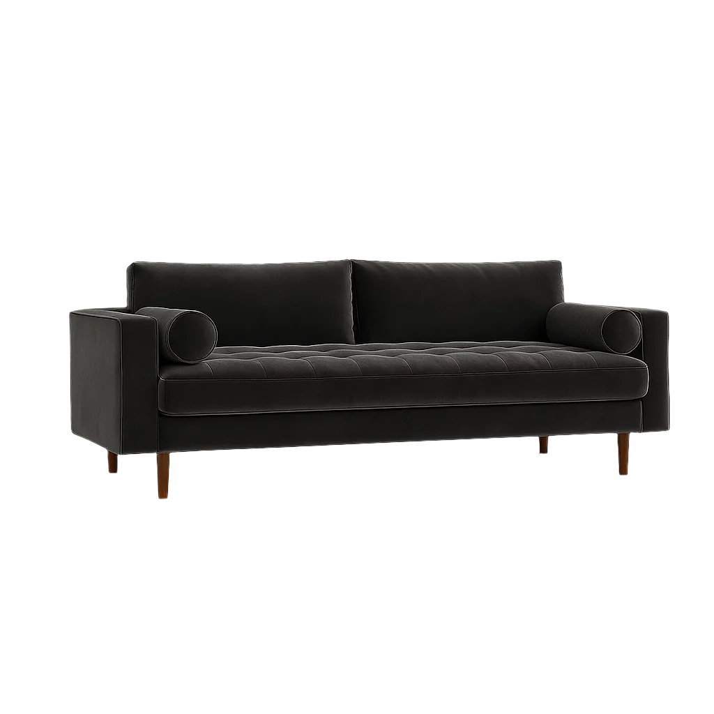 Ashla Velvet Fabric Sofa