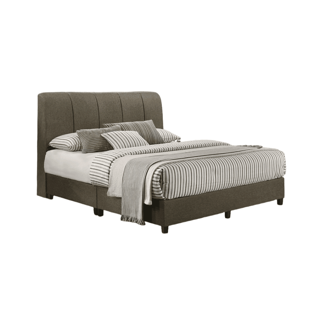 Begonia Grey Fabric Bed Frame