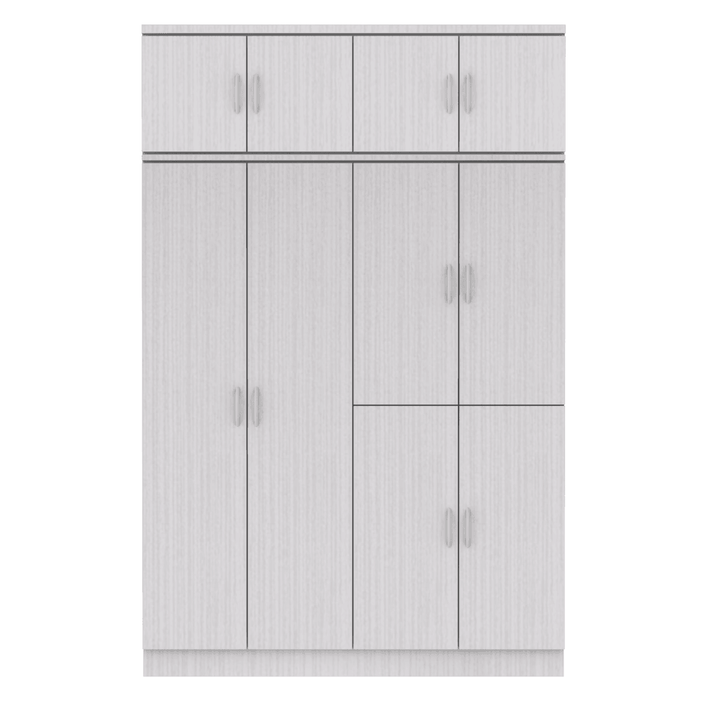 Bernald 5ft White Wash Open Door Wardrobe
