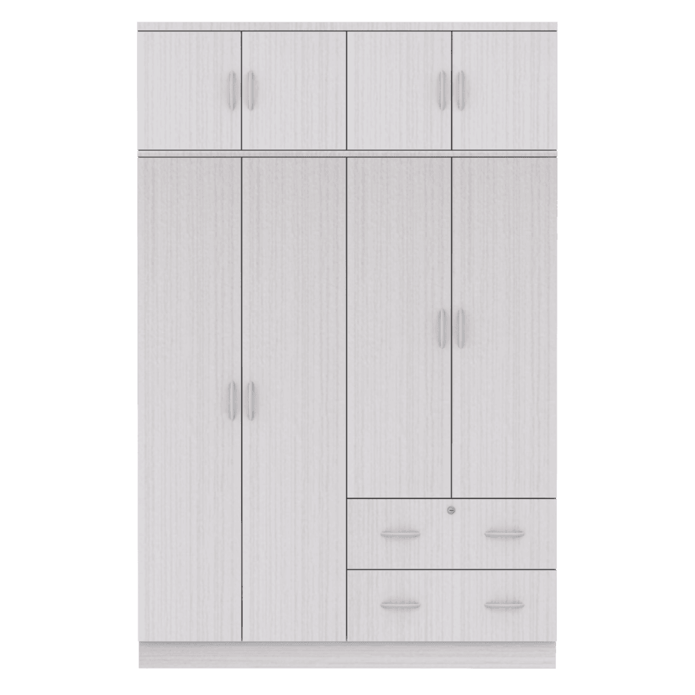 Bourne White Wash 5ft Open Door Wardrobe