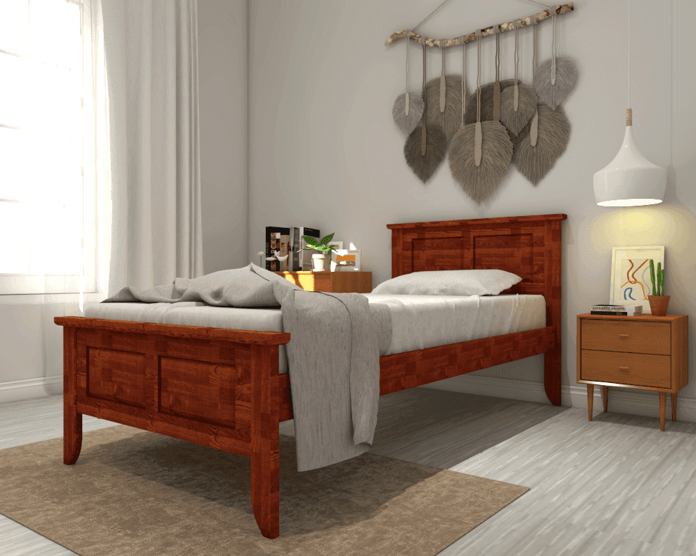 Carleton Cherry Wooden Bed