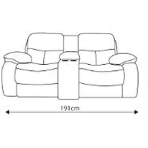Courtney Leather Recliner Sofa