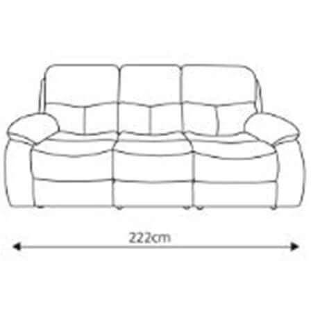 Courtney Leather Recliner Sofa